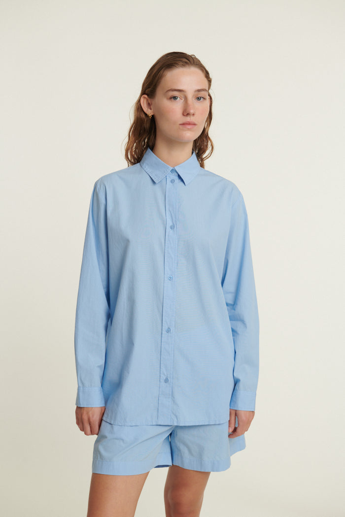 Basic Apparel Silje LS Shirt Skjorter 772 Frozen fjord